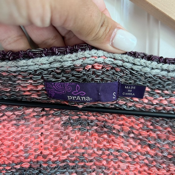 Prana Vignette V-Neck Knit Sweater Asymmetrical size Small - Picture 6 of 7